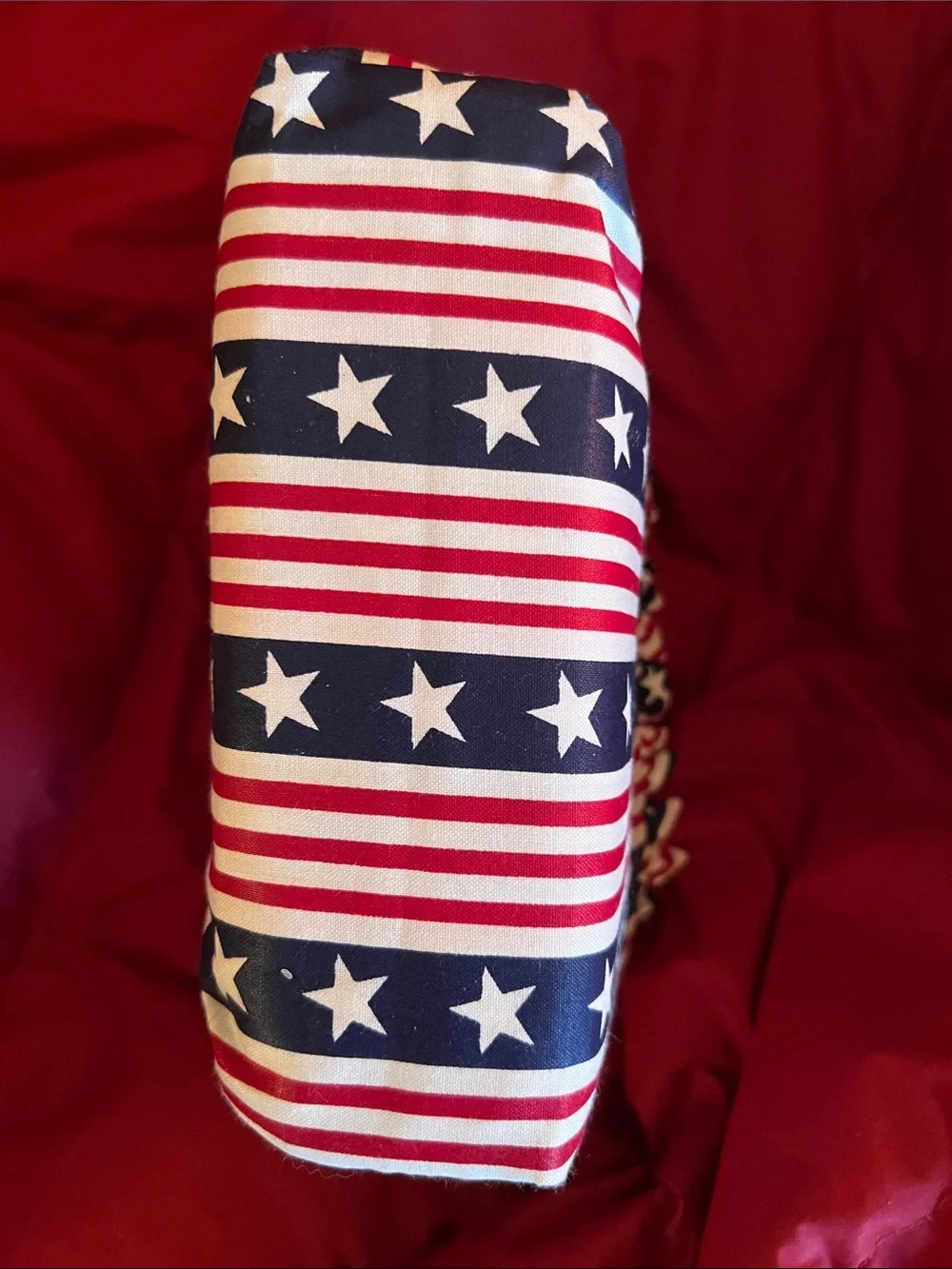 Longaberger 1994 All American Candle Star-Spangled Stripes Basket 4-Piece Set